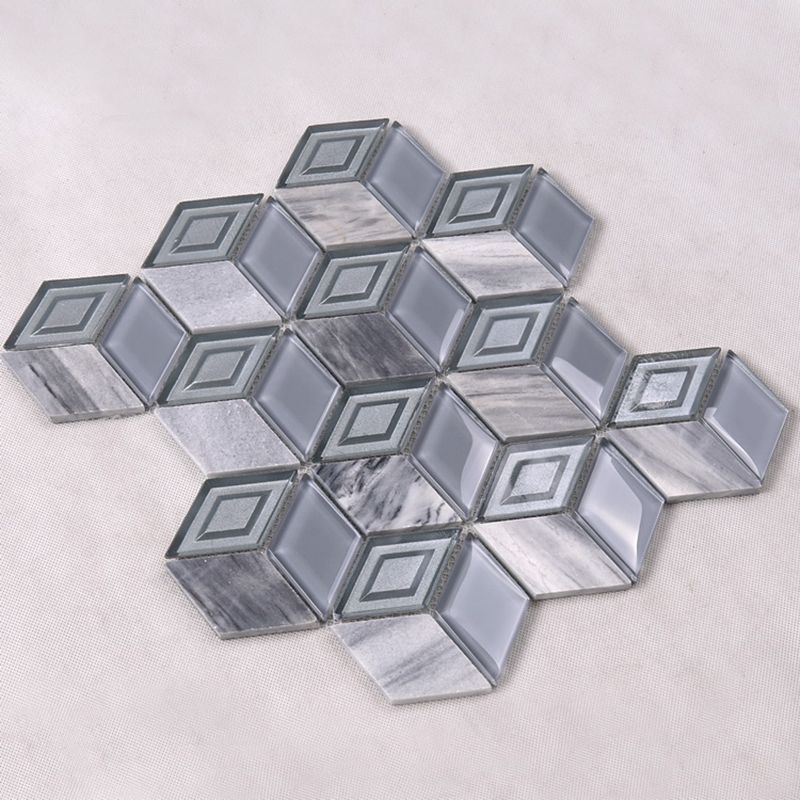 Hot Sale Hexagon 3D διαμάντι σχήμα μωσαϊκό πλακάκια Φιλιππίνες και την Αίγυπτο